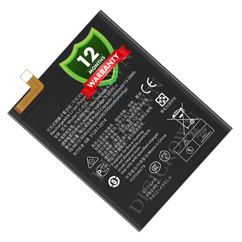 Image of Original LC-620 Battery Compatible for Nokia 6.2 (TA-1187, TA-1198, TA-1200, TA-1201) | Nokia 7.2 (TA-1178, TA-1181, TA-1193, TA-1196) - (3500mAh) - 1 Year Warranty