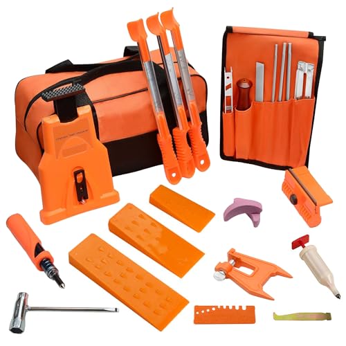 MeasuPro Chainsaw Sharpening Kit with Handy Storage Bag 20-Piece Sharpening