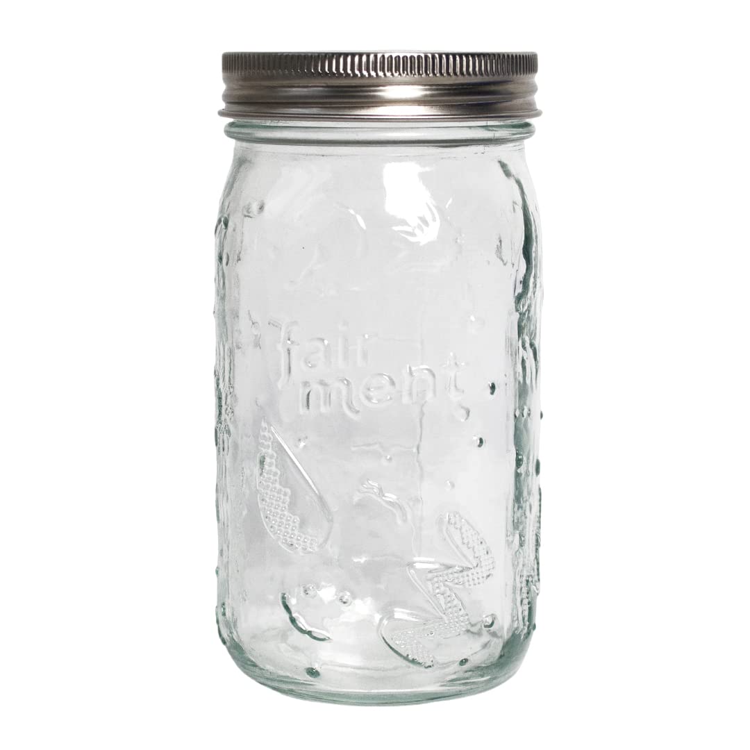Fairment Starterkit Wasserkefir - Bio Kefirkristalle, Glas, Zutaten, Zubehör und Rezepte