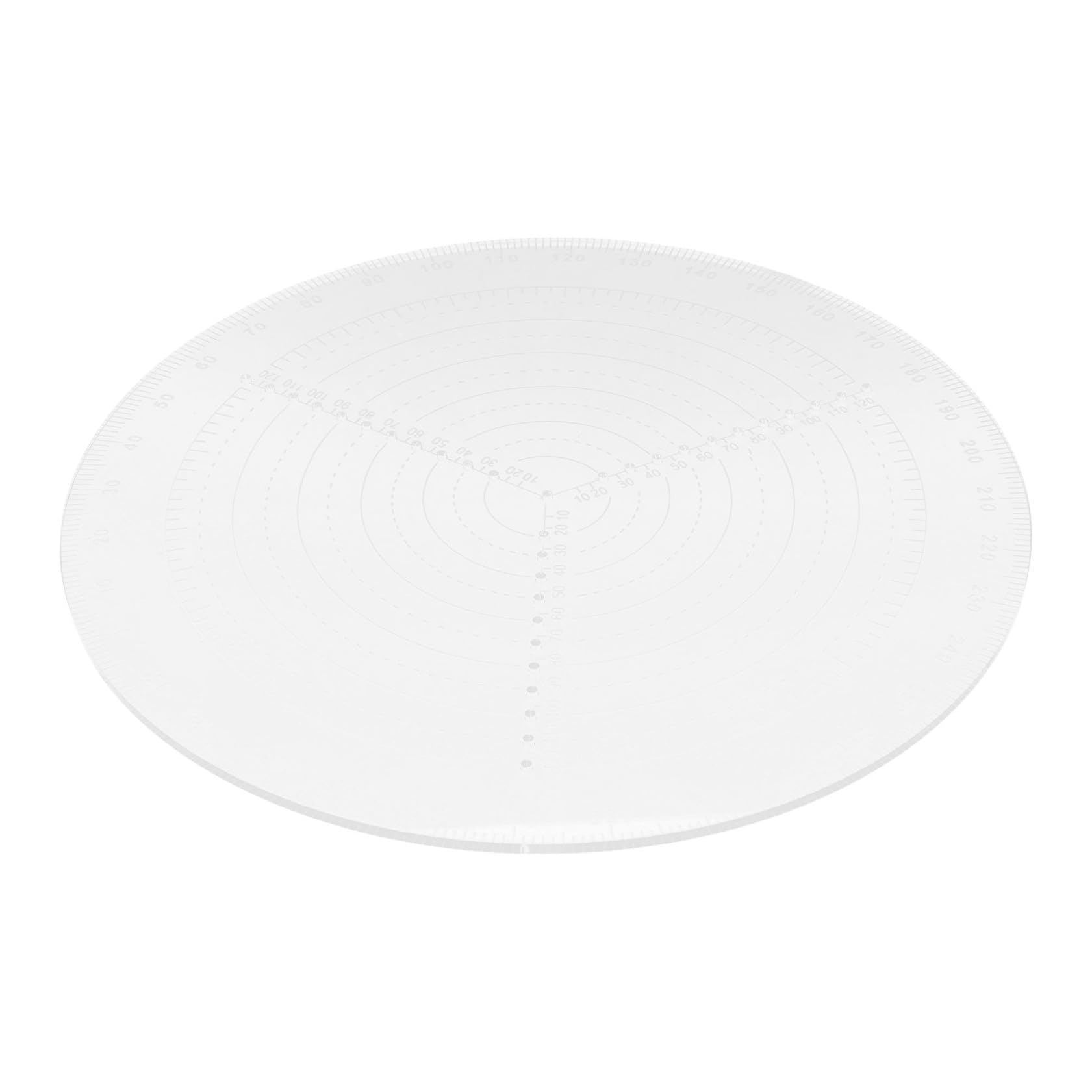 Centreur rond acrylique SHINEOFI avec règle intégrée pour un traçage et mesurage haute précision