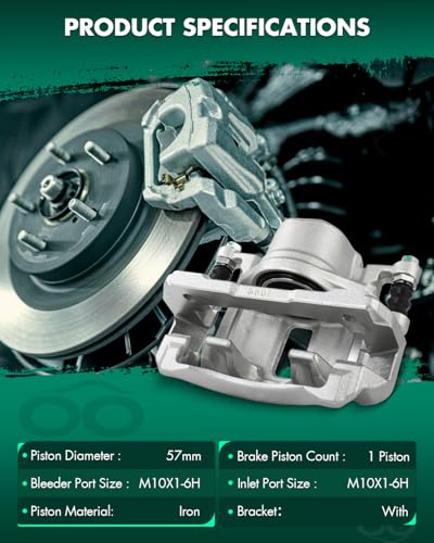 Image of SCITOO 1PC 19B2668 Front Driver Side Disc Brake Caliper With Bracket