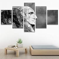 SIGNWIN 5 Panel Canvas Wall Art Expressive Landscape for Home Decorations Ready to Hang - 60