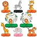 Safari Birthday Decorations Table Centerpiece - Jungle Animals Theme Party Supplies, Honeycomb Table Toppers for Animal Jungle Theme Party Decorations