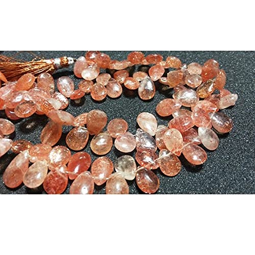 Pierre de soleil naturelle perles gouttes LKBEADS pour créer des bijoux vibrants