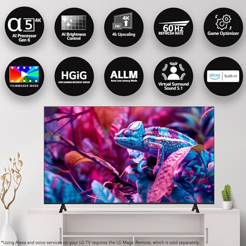 Image of LG 108 cm (43 inches) UR75 AI Series 4K Ultra HD Smart webOS LED TV 43UR75006LC