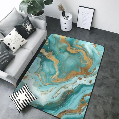 Tapis imprimé marbre pour sublimer la salle à manger