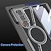 Electroplated Frame Z Shape Magnetic Case for Samsung Galaxy Z Fold 7 with Built-in Screen Protector, Camera Protection, Fit for Magsafe, Slim Fit, Carbon Fiber Plating Shockproof Z Fold 7 Phone Case