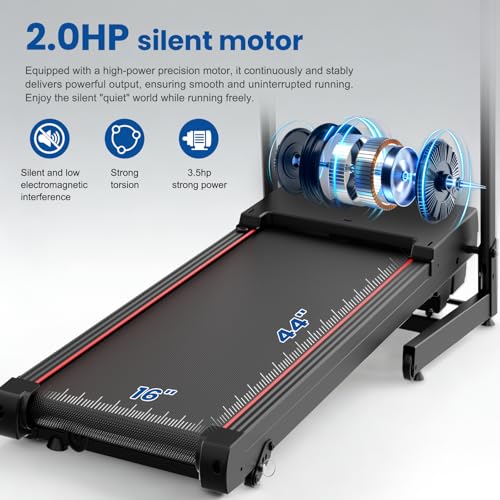 Image of 2-in-1 Treadmill and Rowing Machine Combines Running and Rowing for Aerobic Exercise with Adjustable Resistance, Space-Saving Full-Body Workout Machine