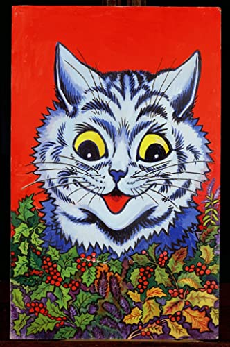 Cuadro de gato de Louis Wain en lienzo de 60x90cm para decorar con arte la pared