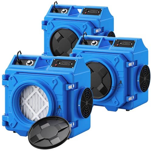 Air Scrubber with 3-Stage Filtration (Blue-3PCS)