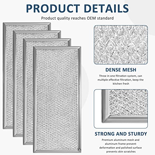 Image of Fits for Whirlpool W10208631A Microwave Grease Filter (8 Pack)