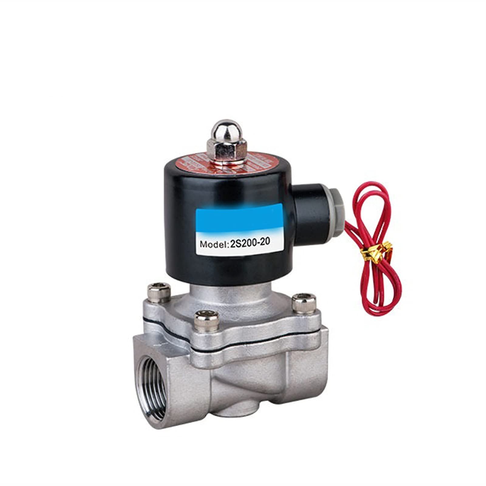 Valvola a solenoide in acciaio inox a due vie a posizioni 2WS200-20. di scarico della valvola elettrovalvola irrigazione Componente tubazioni