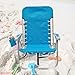 Rio Beach Lace-Up Suspension Folding Beach Chair, Solid Blue