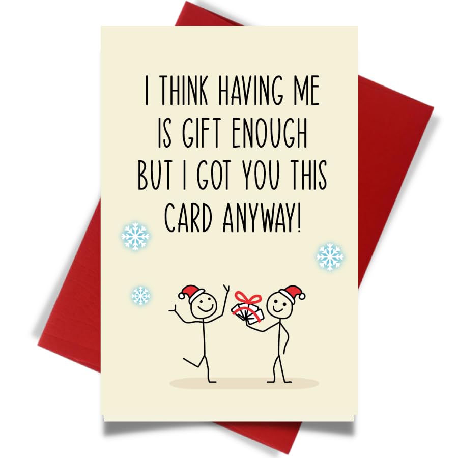 Cheerin Funny Valentines Day Card with Envelope - Anniversary Card - Romantic Cards for Him and Her - Hilarious Gifts for Girlfriend Boyfriend Wife