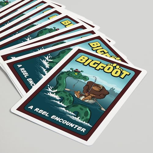 Baraja Bigfoot Atrapando al Monstruo del Lago Ness 52 Cartas miniatura 5