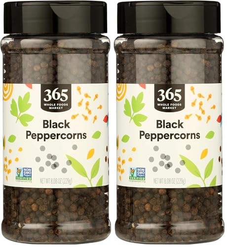 365 by Whole Foods Market, Whole Black Peppercorns, 8.08 Ounce (Pack of 2) image 4