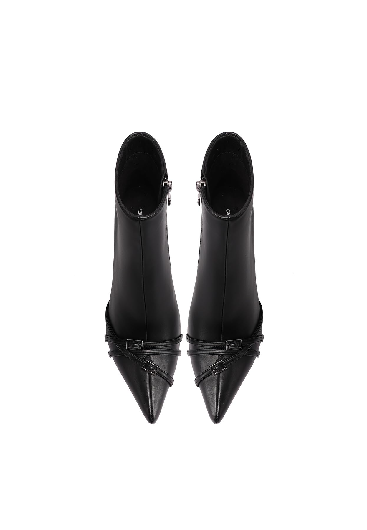 QUEEN HELENA Tronchetti con Tacco Alto Stivaletti a Punta Casual Donna K3989