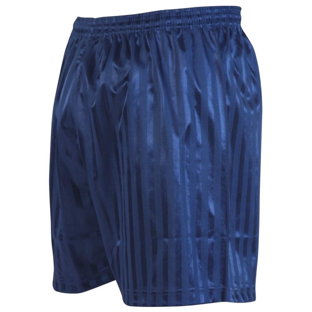 Precision Navy Striped Continental Football Shorts Adult