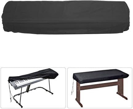 Dustproof Waterproof Dust Cover, Lightweight Digital Piano Keyboard Dust Cover, for Black 88-Keys Piano Black 61-Keys Piano(88 key black)