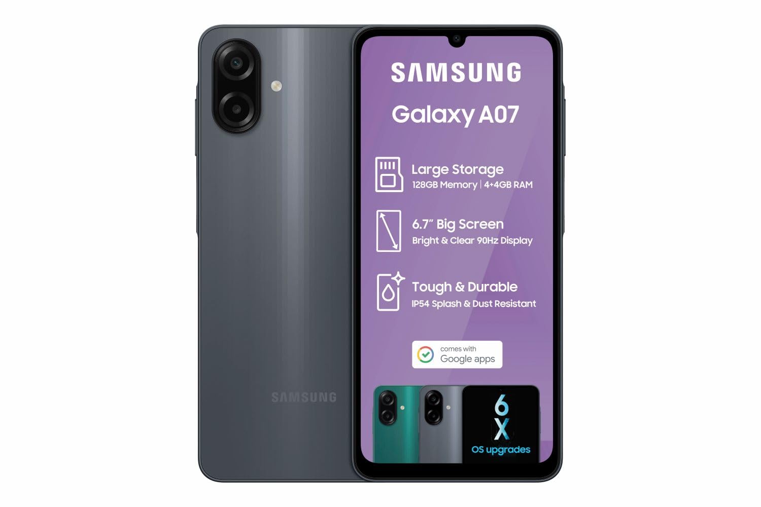 SAMSUNG GALAXY A07 4GB+128GB DS BLACK