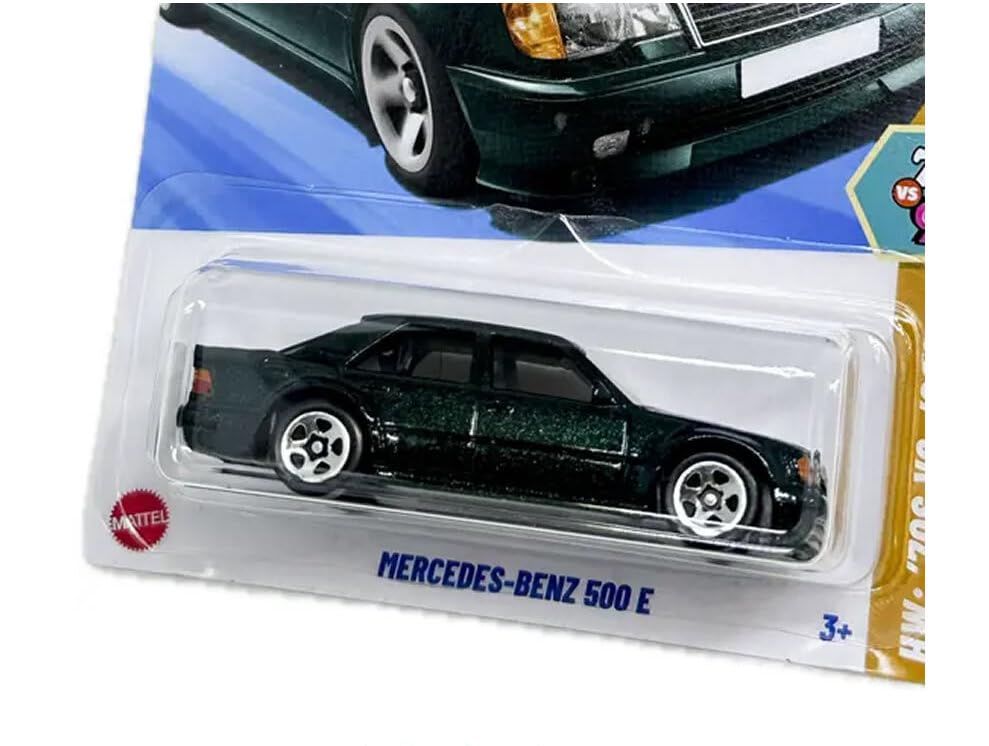 Image of Hot Wheels Mercedes Benz 500 E HW 70s vs 90s Ages 3 and Up 52 /250 (Green)
