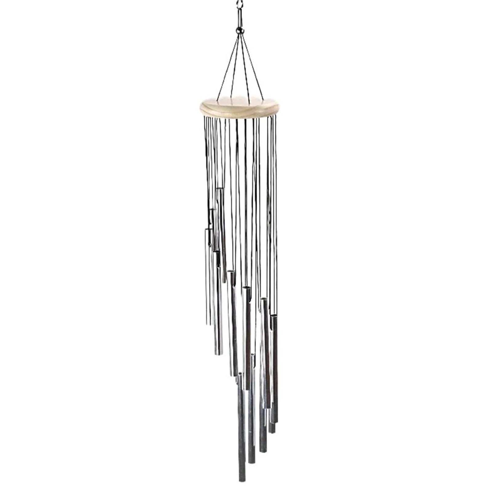Wind Chime Unique Wind Chime Exquisite Eye-catching Hanging Windbell Crisp Sound Decorative Aluminum Tubes Ornament Home Decor