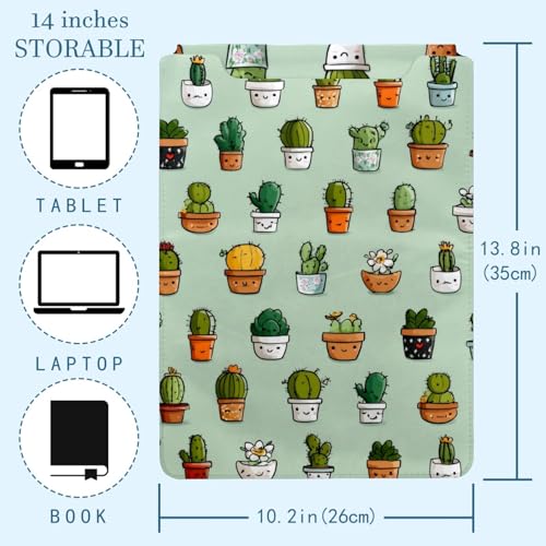 Funda para ordenador portátil de 35 cm de cactus para oficina y universidad 4