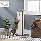PawHut Kratzstamm, 81cm Kratzsäule, Sisal-Katzenkratzbaum mit Spielball, Kratzbaum für Katzen, Kratzmöbel für Katzen bis 5 kg, Indoor, Grau, Creme