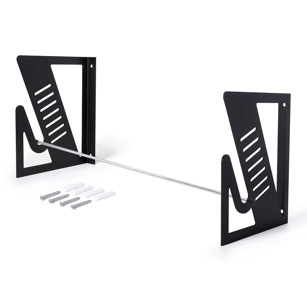 FOSHIO Vinyl Roll Holder Wall Mount, Storage Rack with Mounting Hardware for Pulling 1 Roller of Vinyl, Transfer Paper Tape, PVC, Wallpaper, Window