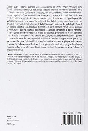 Kant E La Possibilità Dell'etica. Lettura Critico-Sistematica Dei «Primi Principi Metafisici Della Dottrina Della Virtù» - 2