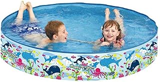 ALBERT AUSTIN Rigid Walled Paddling Toys for Kids - Inflatable Pool for Garden and Outdoors - Swimming Pool for Families and for Kids - Summer Gift (120x25)
