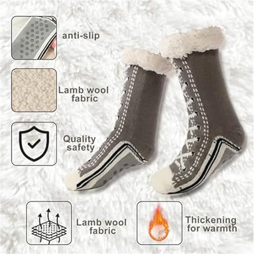 Toselfwith.6 Ultra-Thick Cashmere Slipper Home Socks, Slip Resistance Cashmere Slipper Socks for Women2