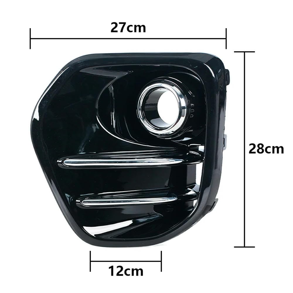 Para KIA Sportage KX5 2016 2017 2018 Marco de cubierta de luz antiniebla negro brillante para parachoques delantero 86527-D9700 86528-D9700