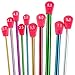 Aluminio Ganchillo Gancho Set (10 piezas) - 35cm (14 inches) 10 Multicolor...