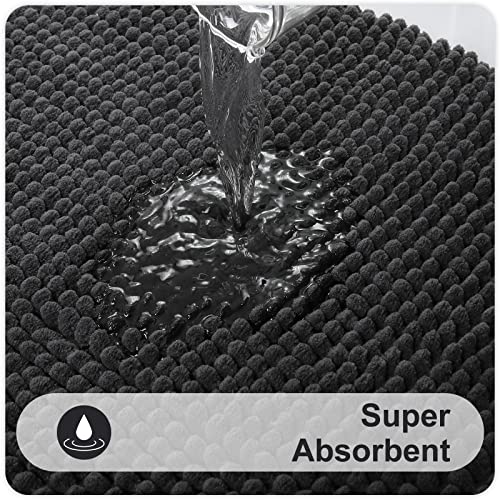 smiry Non Slip Chenille Bath Mat, 50 x 80 cm, Extra Soft Bathroom Mat - Image 4