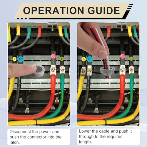 Conectores de abrazaderas de cable con boton de insercion rapida a presion sin tornillos 6