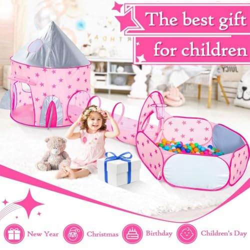Tienda de juegos plegable y piscina de bolas infantil para interior y exterior 5