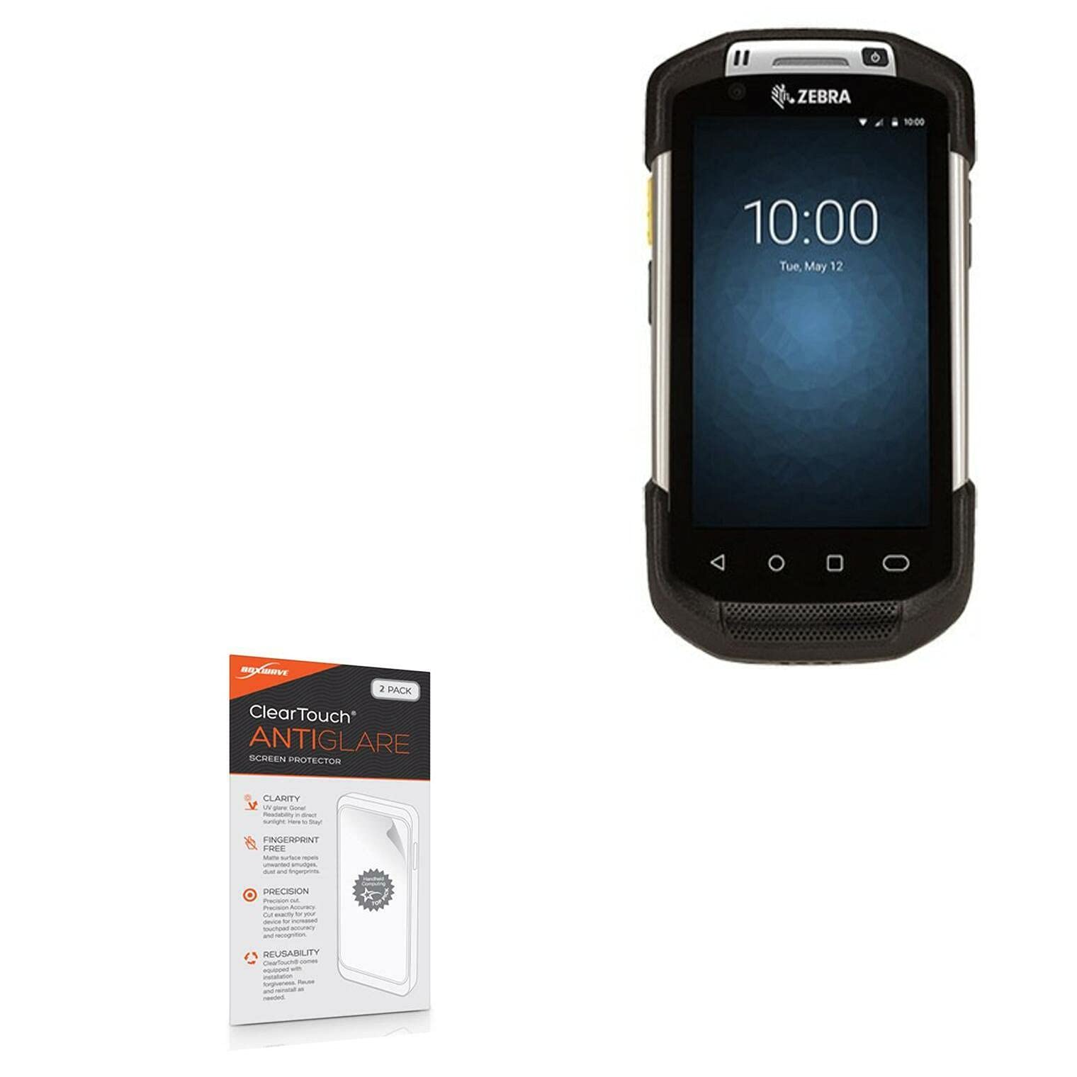 BoxWaveScreen Protector Compatible with Bartec TC 75 X - ClearTouch Anti-Glare (2-Pack), Anti-Fingerprint Matte Film Skin