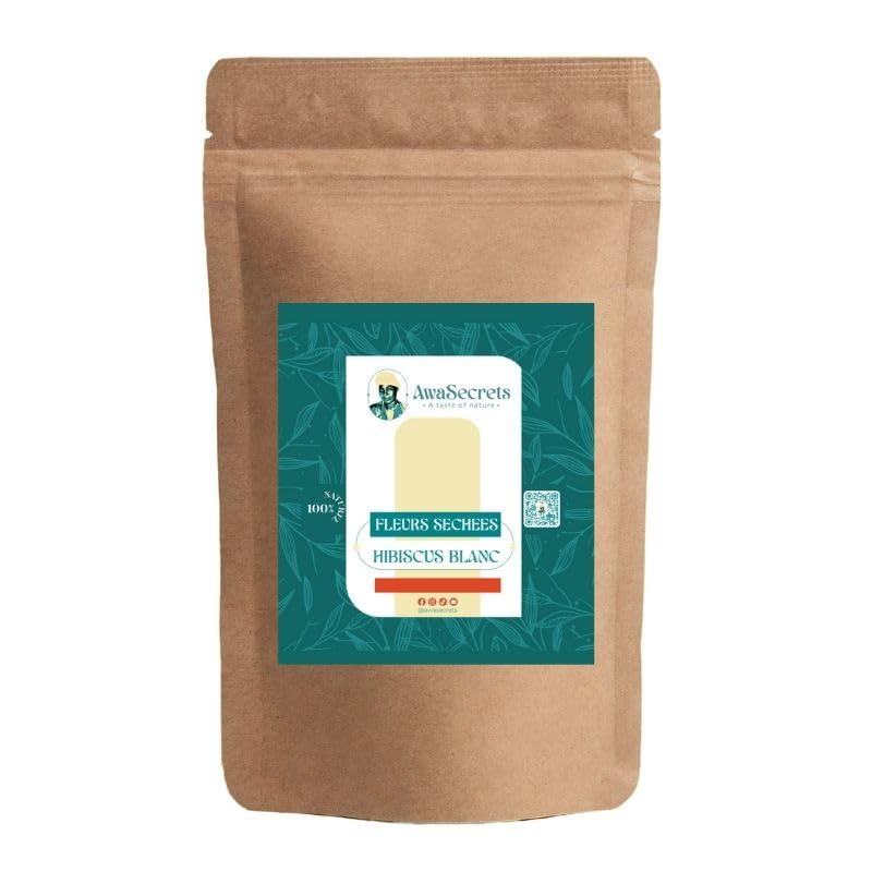 Natural Hibiscus Leaves, White Bissap - Antioxidant, Health Infusion, Natural Diuretic, Vitamin Rich Hibiscus Tea