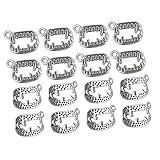 ABOOFAN 80 Stück Anhänger Zombiezähne für Halloween, Charms zum Selbstaufbauen, für Armbänder und Ohrringe