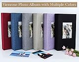 Vienrose 6x4 Photo Albums Slip in for 300 Photos Linen Cover Black Pages Photo Books Large Capacity Picture Albums for Valentine Wedding Christmas Birthday - Image 7