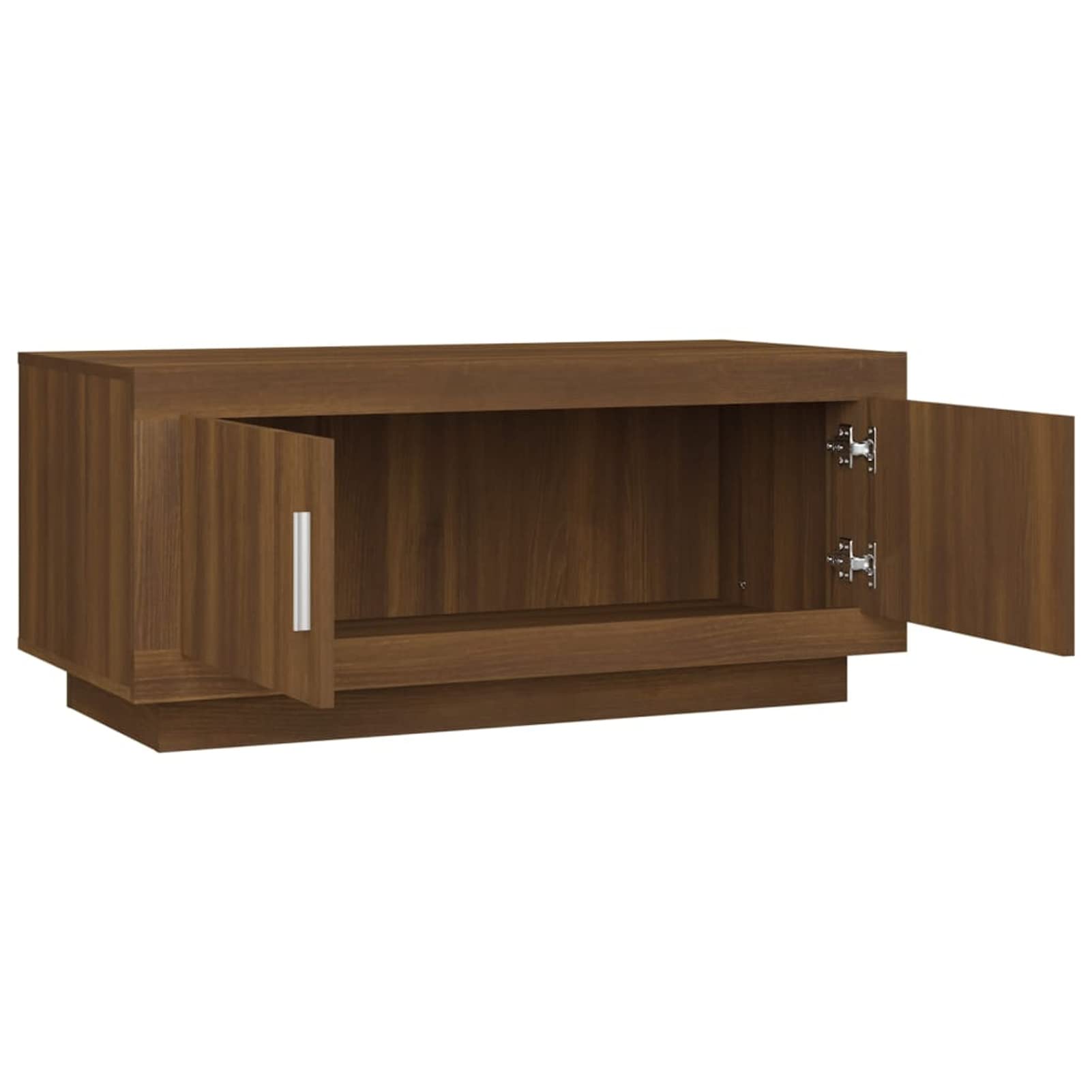 Homgoday Tavolino da caffè in rovere marrone, 102 x 50 x 45 cm, tavolino da tè per soggiorno, sala d'accoglienza degli ospiti, camera da letto e ufficio, mobili 1702