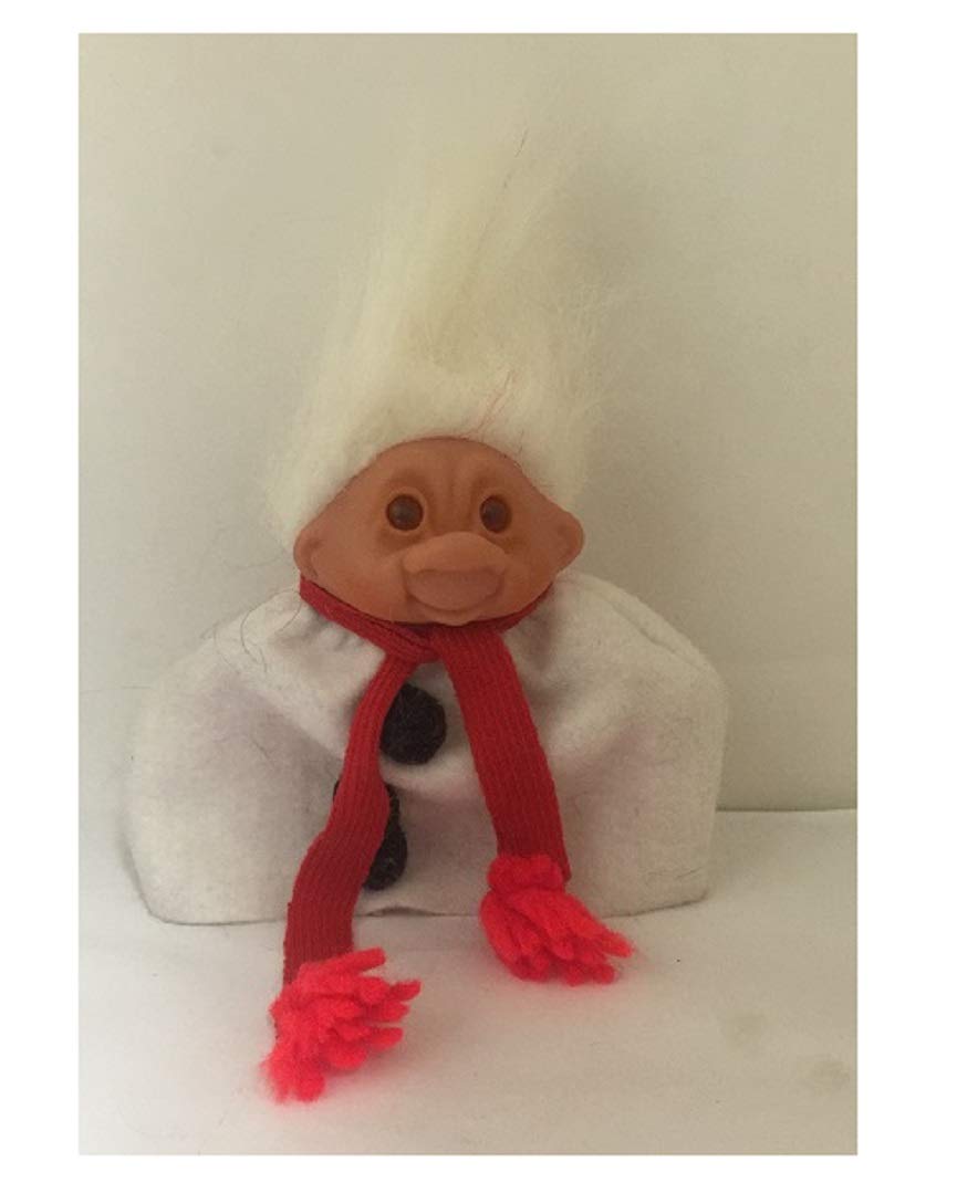 White Haired 1986 Dam Troll Doll 5 Inches Tall