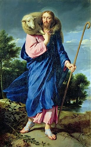 Tableau the Good Shepherd De Champaigne d'exception pour salon