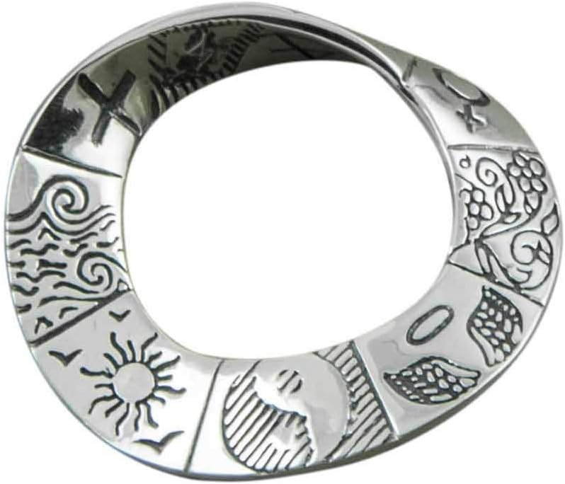 FOURSEVEN Jewellery Harmony of Opposites Pendant 925 Sterling Silver Pendant Fits in Chains and Necklaces for Men, Women and Girls (Gifts for Him/Her)
