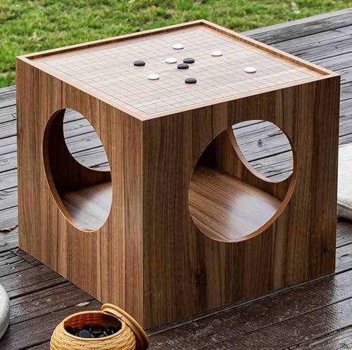 Table basse d'échecs en bois gain de place pour jeux de société - 5