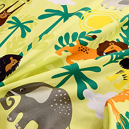 Naturety DCL001 Soft Bed Fitted Sheet With Deep Pocket Mattress Protector,Animals Printed Fabric Twin Bed Sheets thumb #3