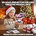NAFLNE NAFLNE4.7Inch 3D HologramFan projector with WiFi,Protective Cover,Black Base for More Display, Mini Tabletop Holographic Display with Remote for Christmas, Halloween, and Birthday Gifts
