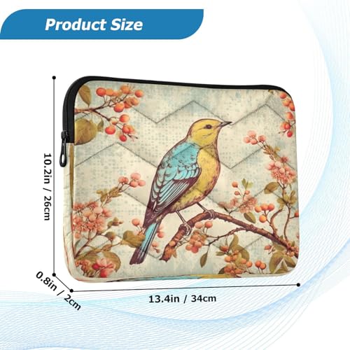 Funda para portátil diseño pájaro 13-14 pulgadas miniatura 3