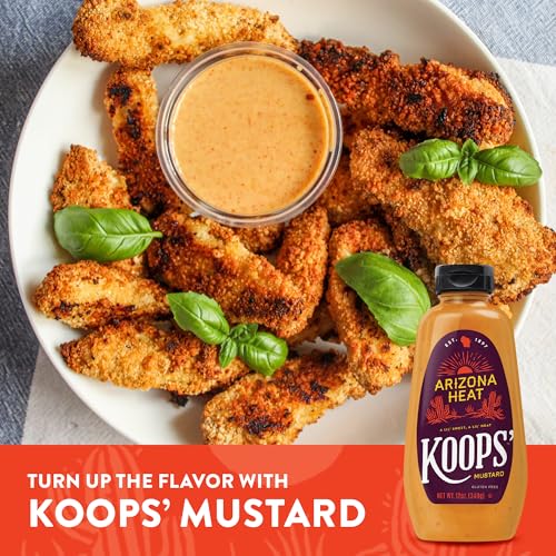 Image of Koops Arizona Heat Mustard, 12-Ounce Bottles (Pack of 12)